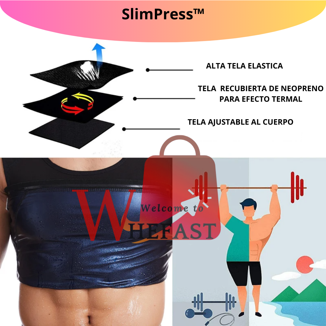 SlimPress™ - Faja Térmica Chaleco Sauna Reductor